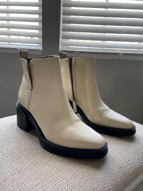 Franco Sarto Black Ankle Bootie - Pointed Sole Detail